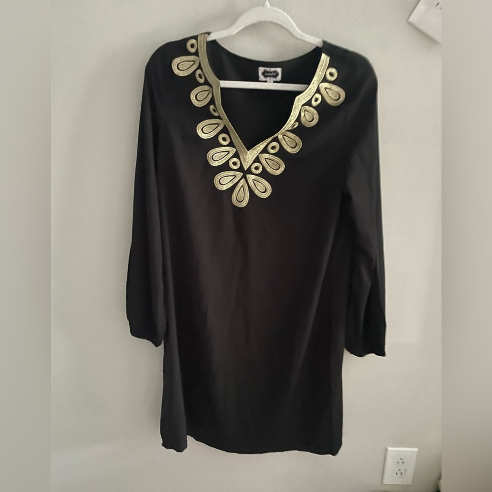 Black shift dress